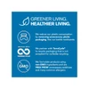 Douglas Laboratories greener living, healthier living graphic with TerraCycle and non-GMO icons