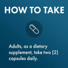 How to take: adults take two capsules daily