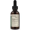 Back of Organic Saw Palmetto Liquid Drops bottle with supplement facts label