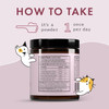 How to take graphic, 1 scoop of powder once per day