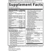 RAW Enzymes Women supplement facts panel