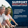 Older couple cycling outdoors, Arjuna Heart magnesium and calcium callouts