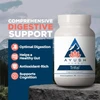 Trifal bottle on a rock with mountains, comprehensive digestive support graphic
