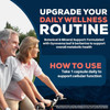 Older couple cycling, BioGymnema how to use graphic