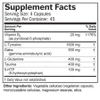 NeuroLink supplement facts panel