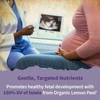 Pregnant woman at an ultrasound, gentle, targeted nutrients graphic
