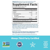 Dr. Formulated Magnesium Raspberry Lemon supplement facts, always third party certified