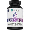ZHOU Nutrition Black Seed Oil 100% pure virgin cold pressed 60 capsule bottle