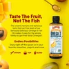 Taste the fruit, not the fish graphic with spoon, top and blend serving ideas