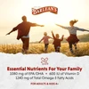 Family running through a field, essential nutrients for your family omega-3 and vitamin D graphic