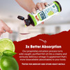 Pouring Key Lime Pie Omega-3 onto a spoon, 3x better absorption graphic