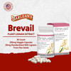 Brevail bottle and box with capsules, 30 count 250 mg veggie capsules from flax seeds graphic