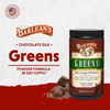 Chocolate Silk Greens powder formula 30 day supply with chocolate graphic