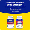 Old Enzyme Defense and new Immune Defense bottles, new name, new look, same product