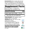 Apple Cider Vinegar supplement facts, 710 mg organic apple cider vinegar per 2 capsules