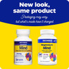 Old and new Magnesium Mind bottles, new look, same product, packaging may vary