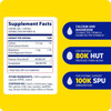 SerraGold supplement facts, 60 servings, with enzyme activity graphic