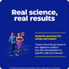 Couple running, real science, real results systemic enzymes graphic
