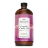 Heritage Store Organic Castor Oil 32 oz amber bottle
