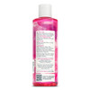 Rosewater Toner bottle back label with directions and ingredients