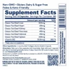 Organ+ supplement facts panel with directions