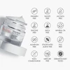 Open Hyaluron Activ B3 jar with paraben-free and other free-from icons