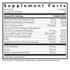 Super Vitamin B Complex supplement facts panel