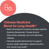 Chinese medicine blend graphic: reishi, shrubby sophora, Chinese licorice and noni