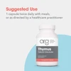 Thymus bottle, suggested use 1 capsule twice daily with meals