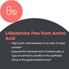 L-Glutamine free form amino acid explanation graphic