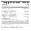 Herbal Adapt supplement facts with ashwagandha, holy basil, rhodiola, licorice and ginger extracts