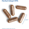 Herbal Adapt HPA capsules with 0.91 in size marker