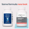 Old and new Vitamin E Succinate bottles, same formula new look