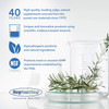Allergy Research Group quality points beside glassware and a rosemary sprig