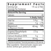 LipoPhos EDTA supplement facts panel