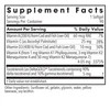 Full Spectrum Vitamin K supplement facts with vitamins A, C, D3, K1, K2 and tocotrienols