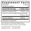 Quercetin 300 supplement facts with vitamin C, vitamin E and 600 mg quercetin dihydrate