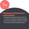 Multivitamin/multimineral + antioxidants graphic, developed with Martin Pall, Ph.D.