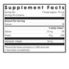 Arthred supplement facts panel, 2 scoop serving, 10.5 g hydrolyzed collagen