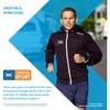 Runner with creatine and amino acids text