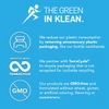 The green in Klean graphic with TerraCycle recycling and GMO-free icons