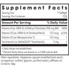 Vitamin D3 Complete 5000 supplement facts panel, 120 servings