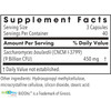 Saccharomyces Boulardii supplement facts, 450 mg (9 billion CFU) per 3 capsules, 40 servings