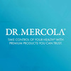 Dr. Mercola logo on teal, premium products you can trust graphic