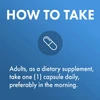 How to take graphic, adults take one capsule daily, preferably in the morning