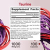 Jarrow Formulas Taurine 1000mg - 100 Capsules