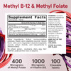 Jarrow Formulas Methyl B-12 & Methyl Folate Lemon - 100 Tablets