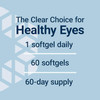 MacuGuard graphic, 1 softgel daily, 60 softgels, 60-day supply