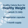 DHEA Complete dosage graphic, 1 capsule 2x daily, 60 vegetarian capsules, 1-month supply