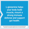 L-Glutamine Powder benefits text graphic
